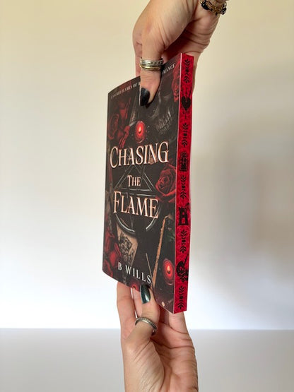 Chasing the Flame — Stenciled Sprayed Edge Edition